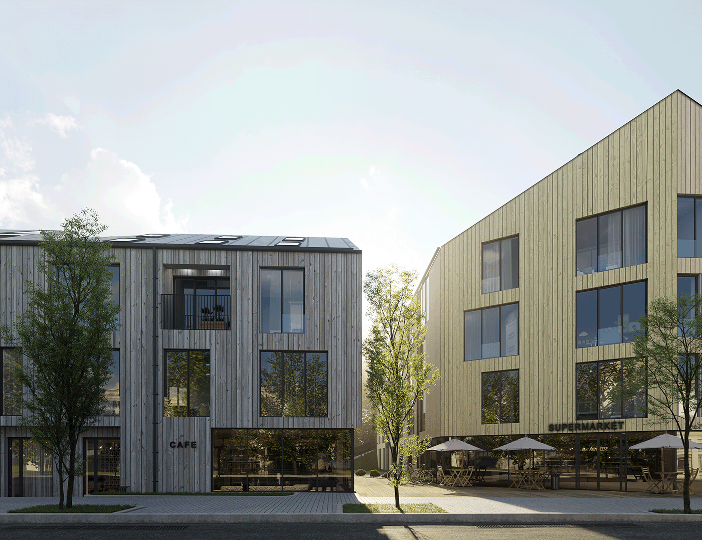3ds max architecture corona renderer Estonia exterior rendering residential visualization