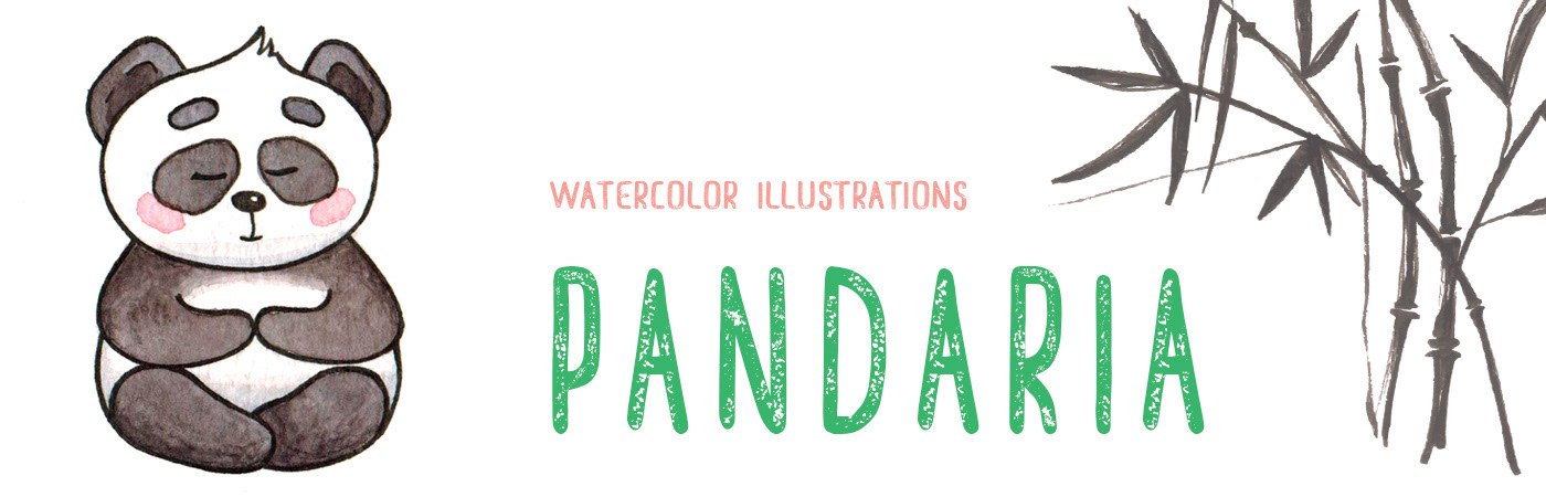 ILLUSTRATION  patterndesign Drawing  aquarelle Panda  wallpaper Interior design newyork watercolor
