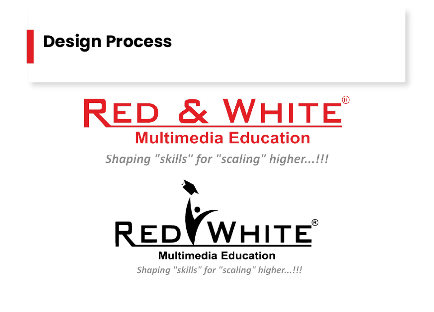Education brand guidelines brand identity education logo re-design redesign Logo Design Graphic Designer marketing   red&white