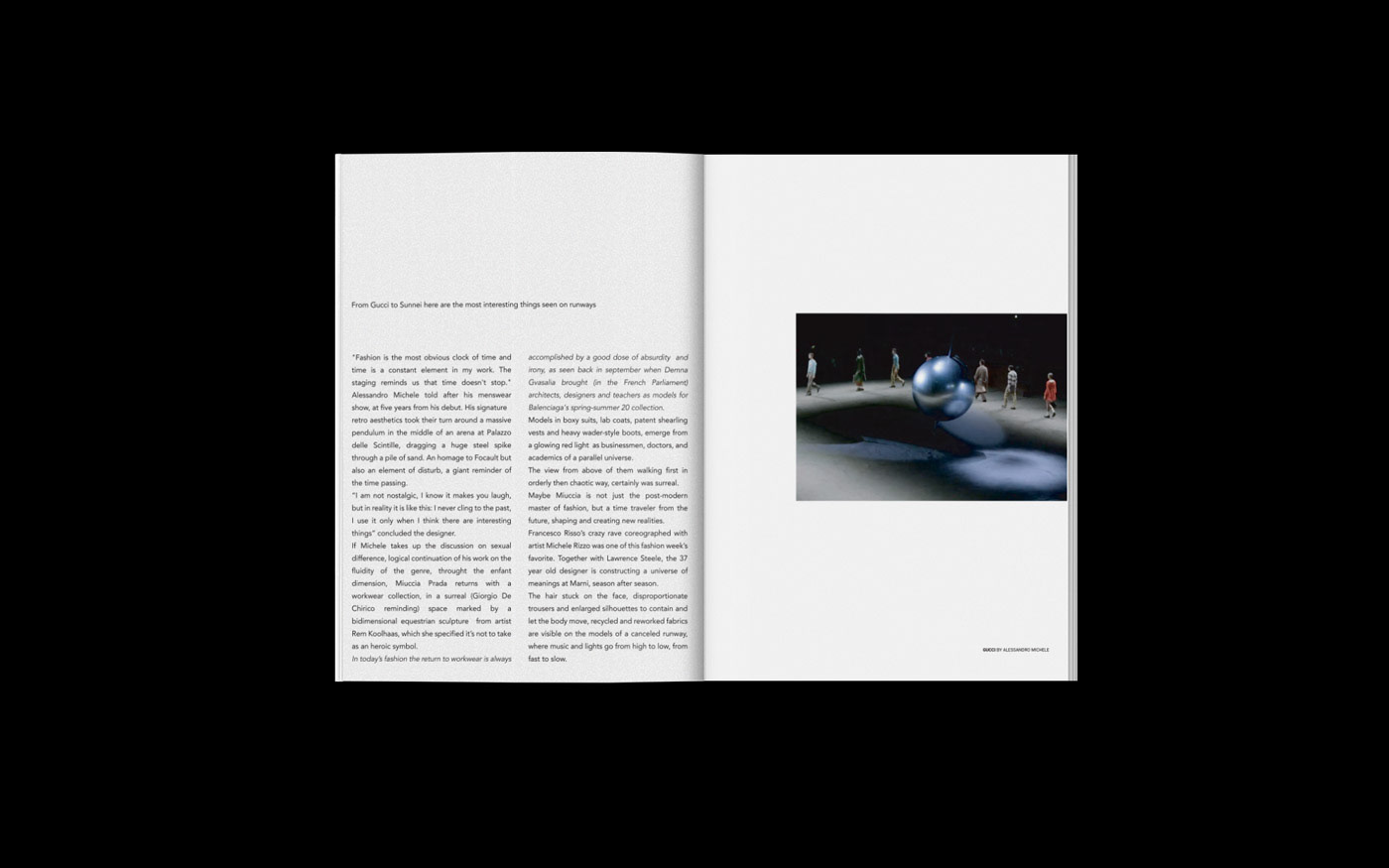 design editorial Fashion  graphic Layout magazine minimal book print