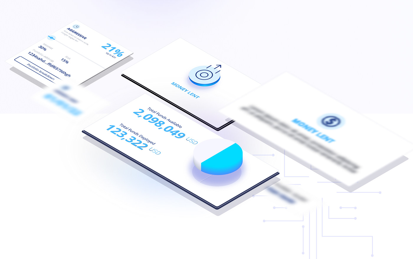 crypto loan Platform product design  UI ux