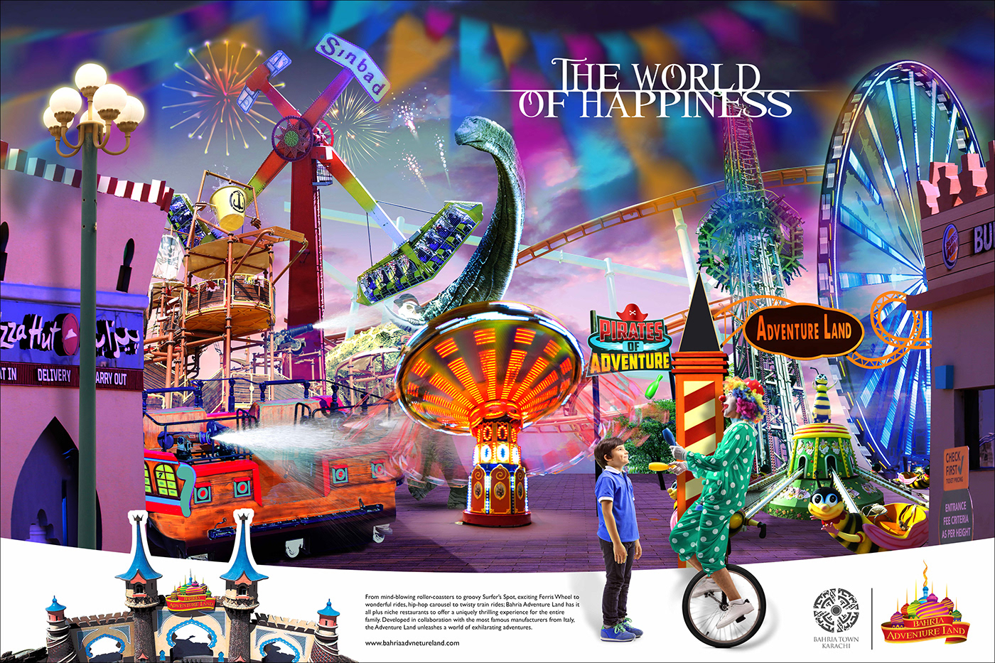 Theme Park adventure land karachi Pakistan Six Flags Ocean Park adventure amusement park rides