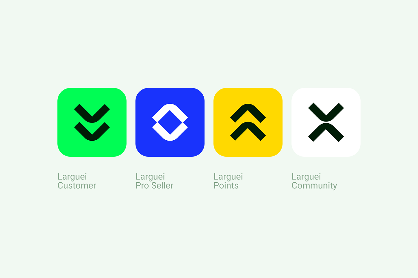 brand branding  green brand identidade visual larguei marca Tech Brand Logotype Logo Design Typeface