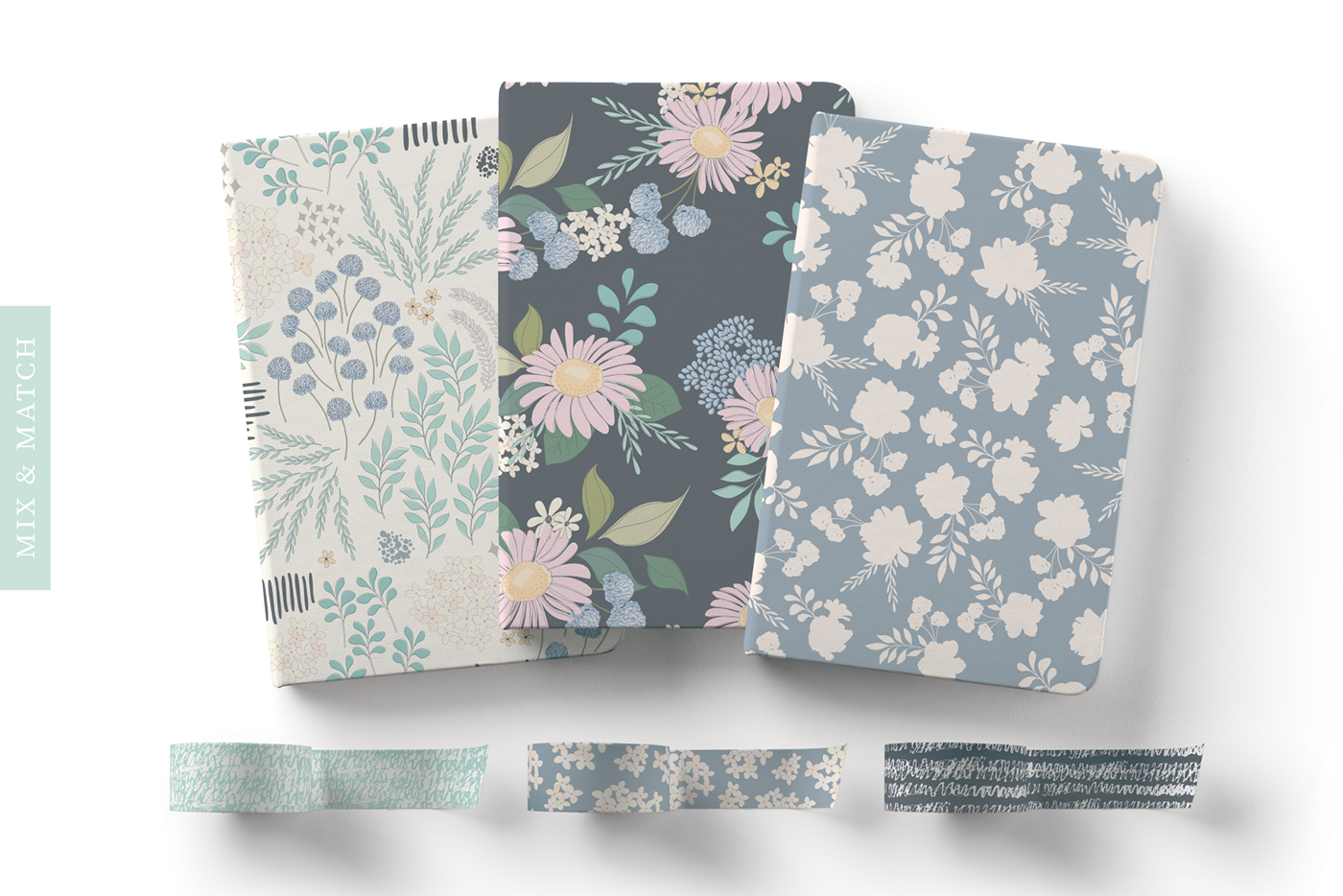 Patterns seamless floral vector geometric palette