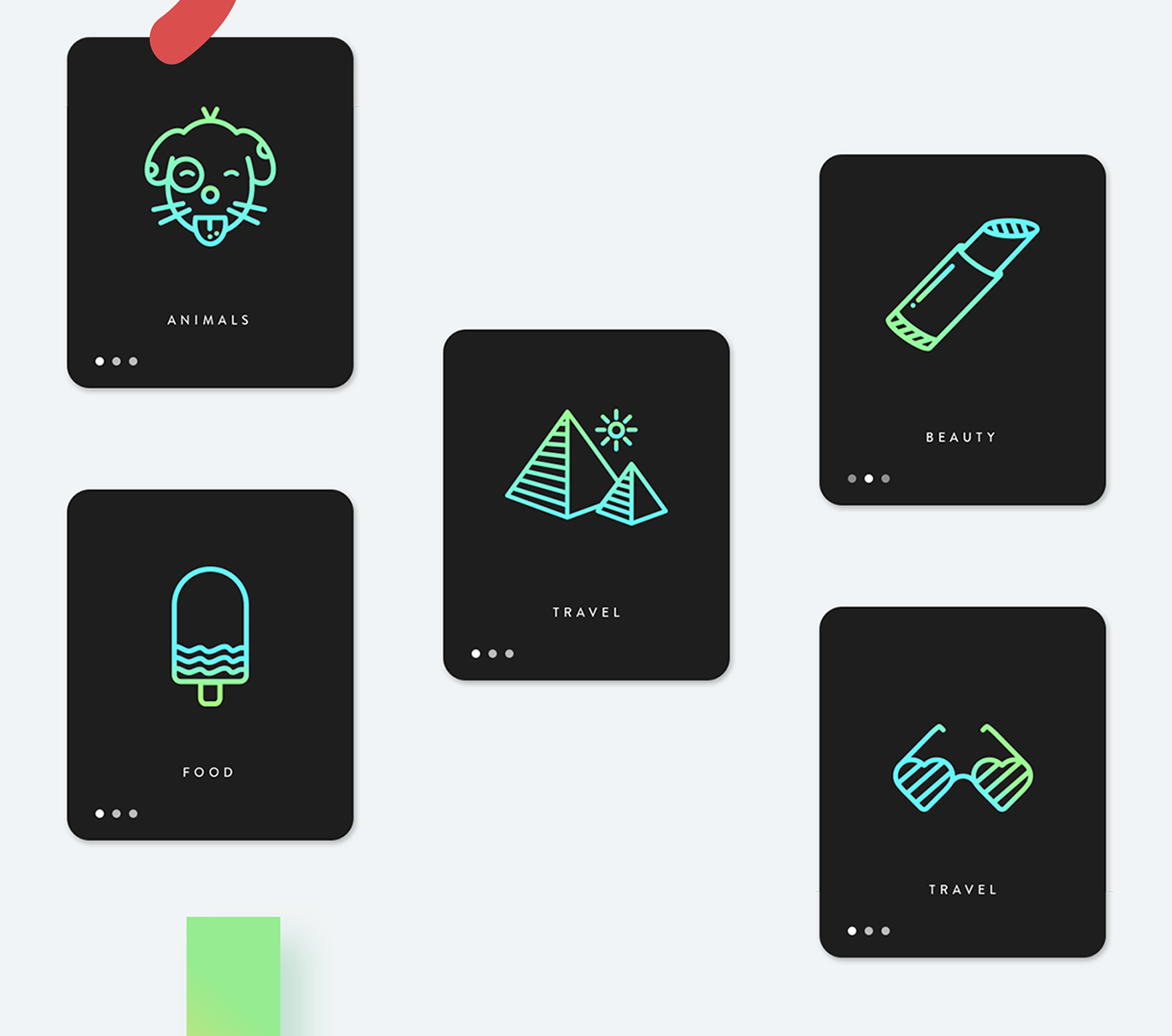 UI ux app design app animations icons ios interactive