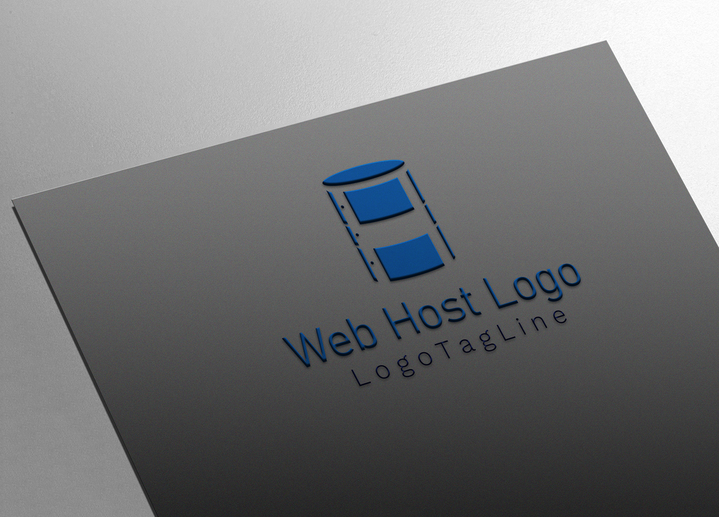 blue color hosting logo
h letter web hosting logo