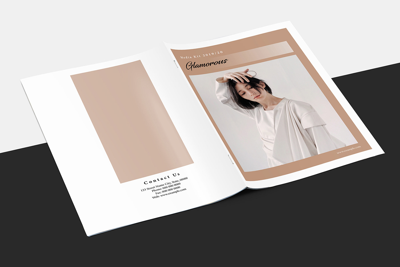 blogger brochure creative INFLUENCER magazine Media Kit Multipurpose press kit social media template