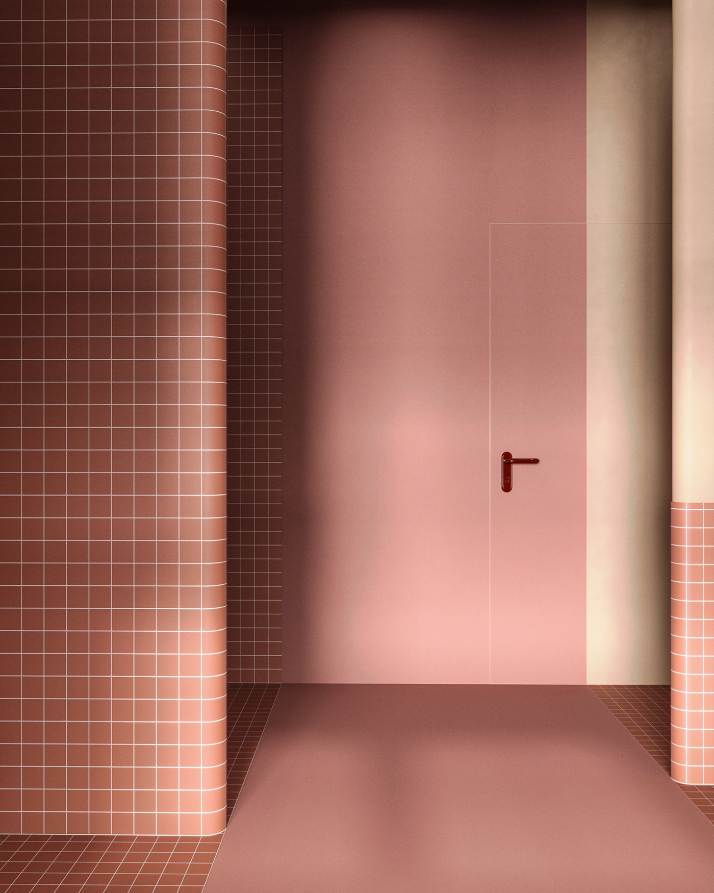 3ds max interior design  vray visualization Render corona bathroom bathroom design scarlet minimalist