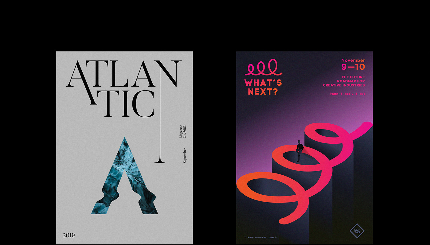 Cover for Atlantic magazine & poster for What's Next.