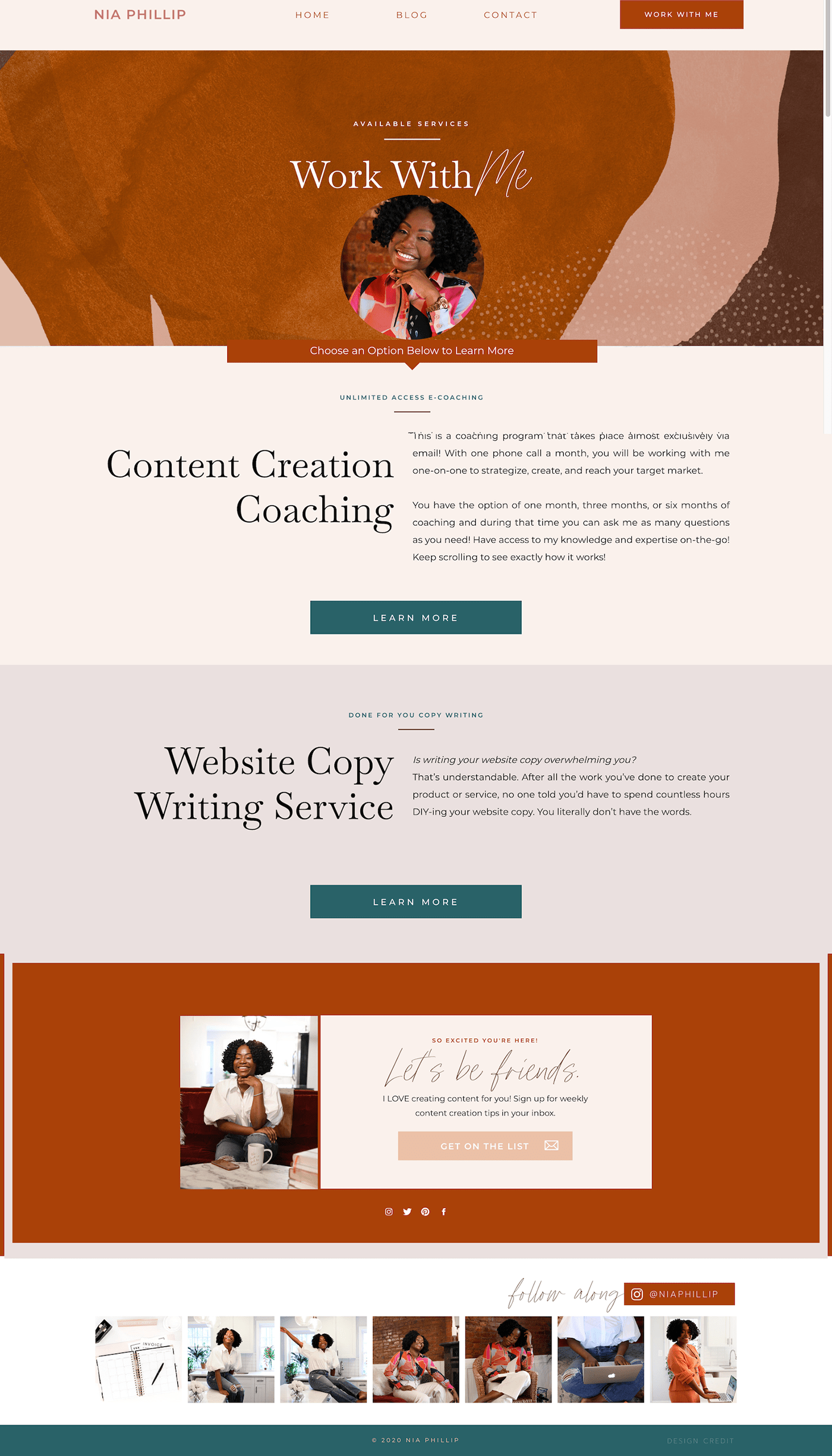clean creativepreneur Personal Brand services website professional brand Web Design  Website Design