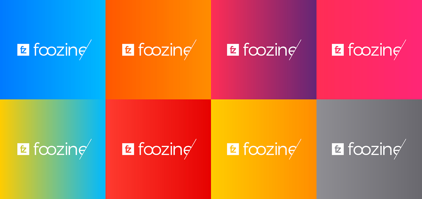 Foozine logo actualité Site de buzz animation de logo Design de Logo création graphique motion design animation  Brand Content