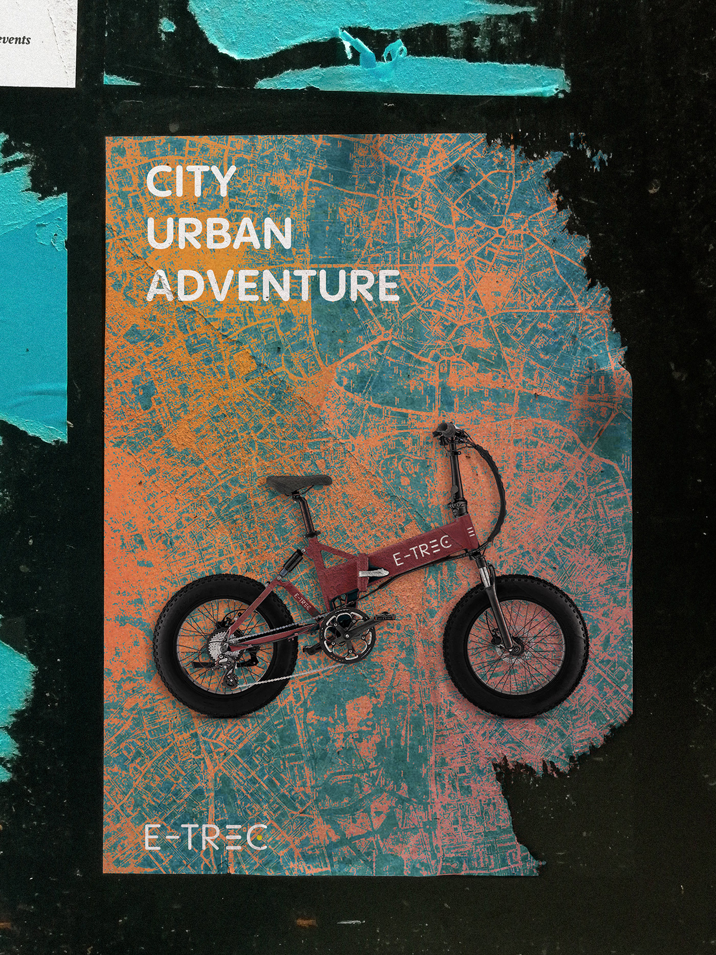 Advertising  brand identity brochure concept E-Bike electric bike flyer Social media post visual