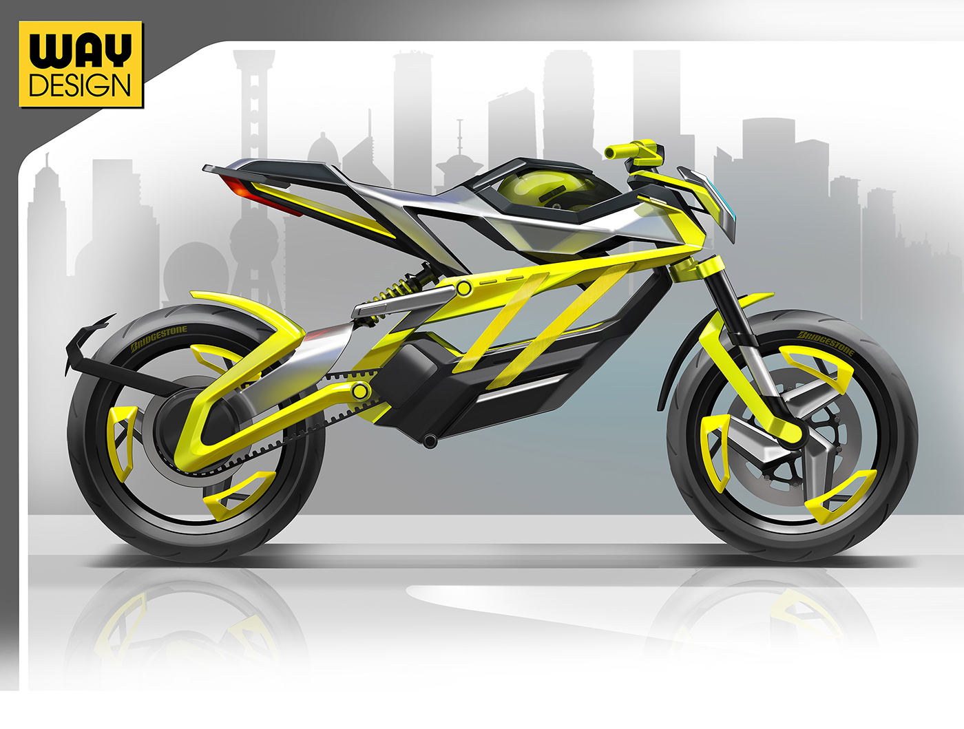 motorcycle concept sketch cardesign ILLUSTRATION  design automotive   doodle adidas Bike