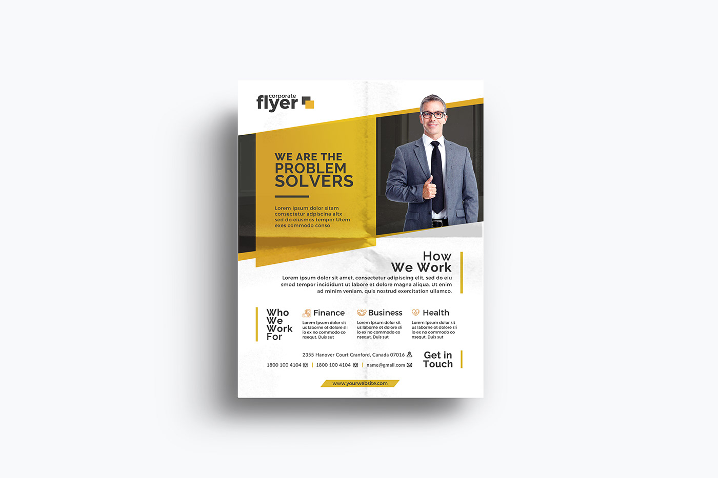 flyer business creative awesome clean corporate flyer design modern print template