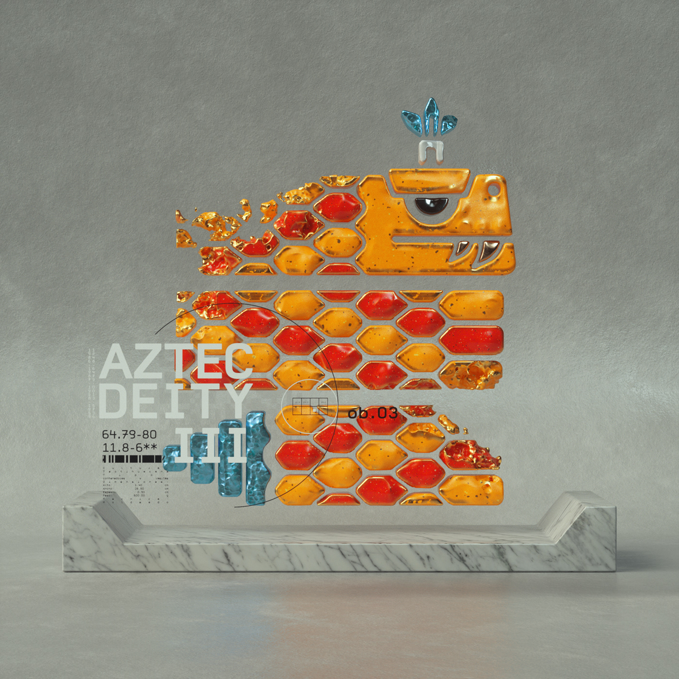 abstract aztec colorful mexico modern motion design motion graphics  museum oscar mar skull