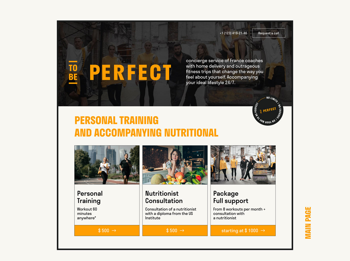 Figma fitness landing page training Travel UI/UX ux Website workout