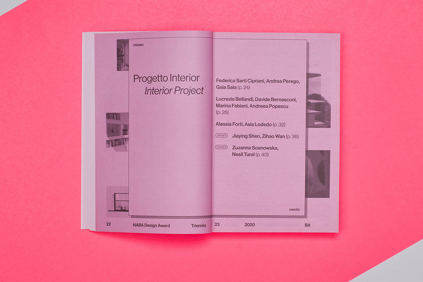 award bold book Catlogue design graphic Interior minimal product University