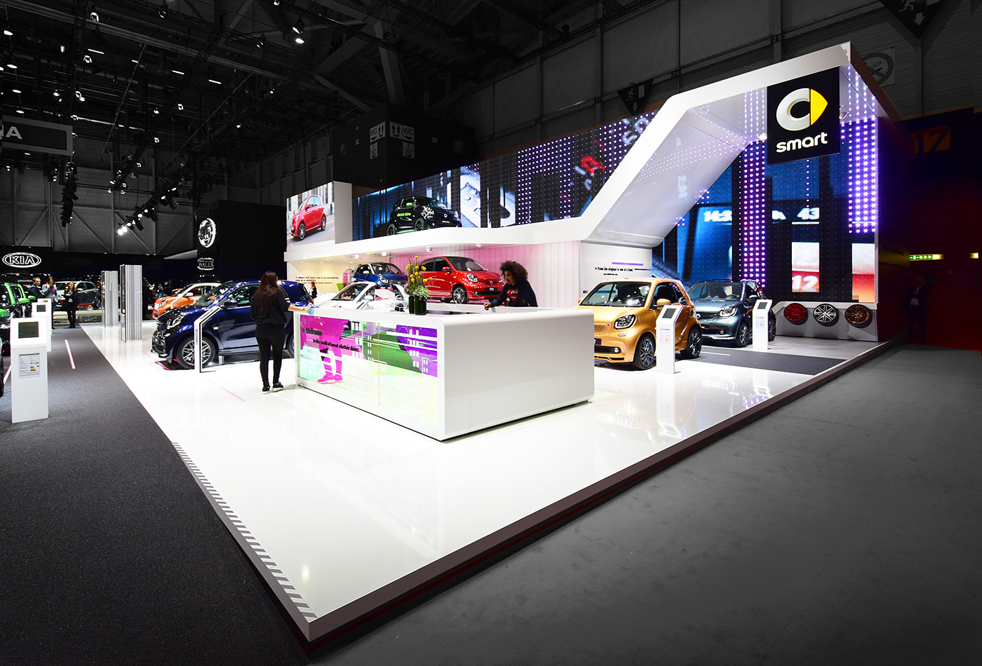 Smart Geneva Motorshow exhibition stand messestand fair stand Motor show auto salon auto show