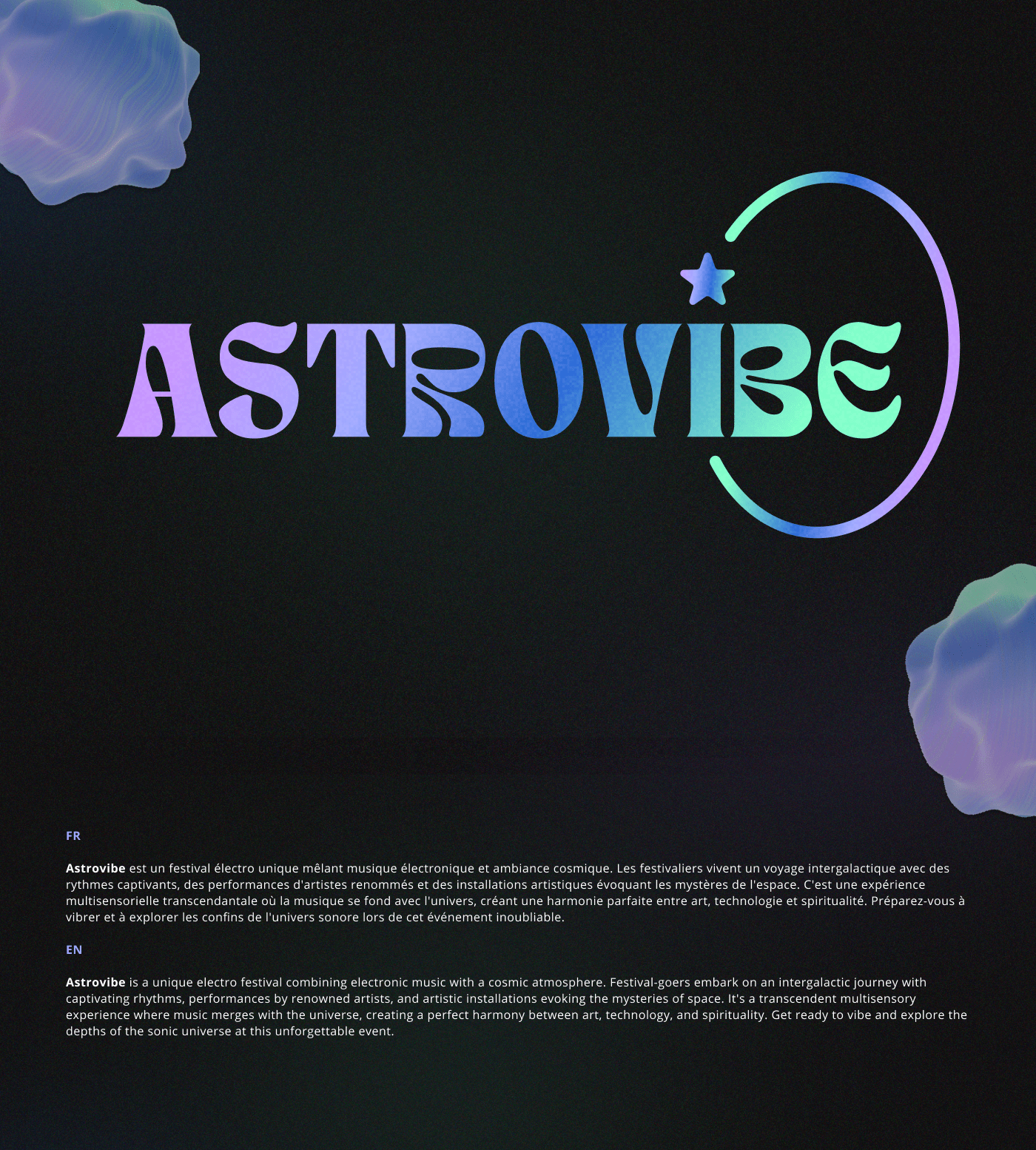 festival music Astro cosmos universe galaxy identity identidade visual logo brand identity