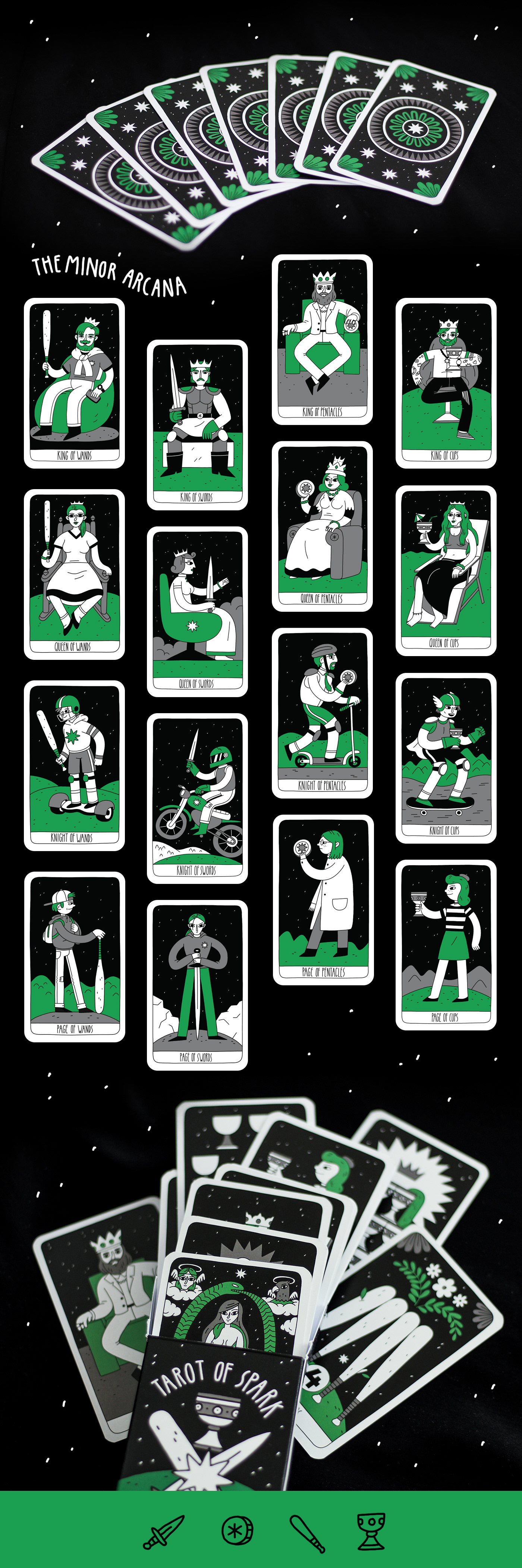 tarot taro таро spark cards карты ILLUSTRATION  иллюстрация колода deck