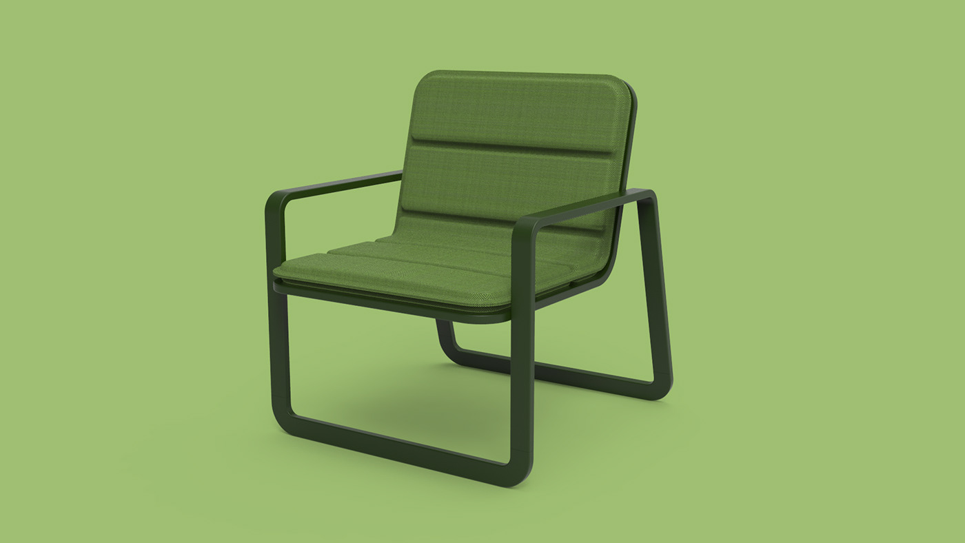 outdoor furniture Bent Metal chair sofa garden