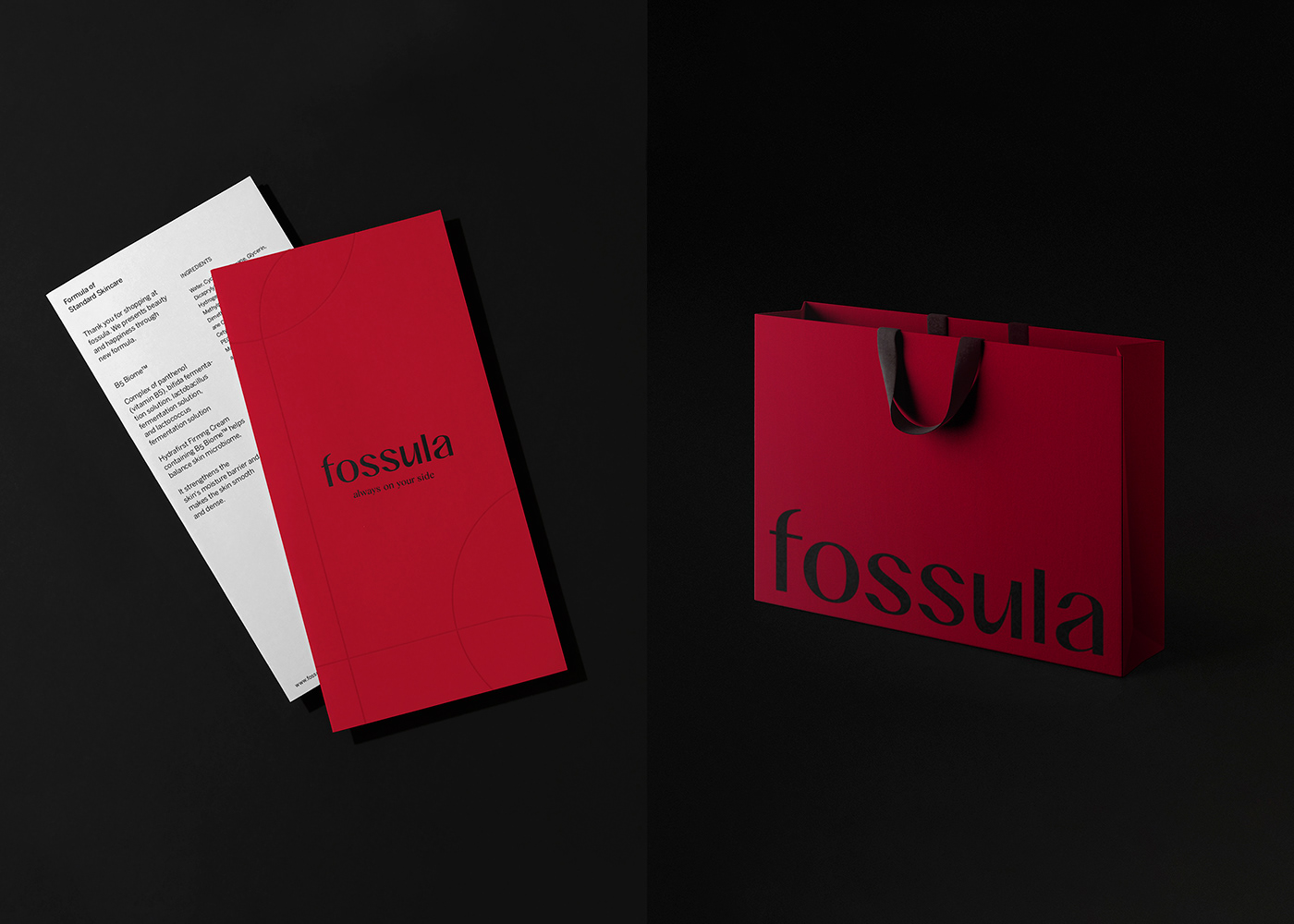beauty BI brand branding  Cosmetic fossula huskyfox identity Packaging
