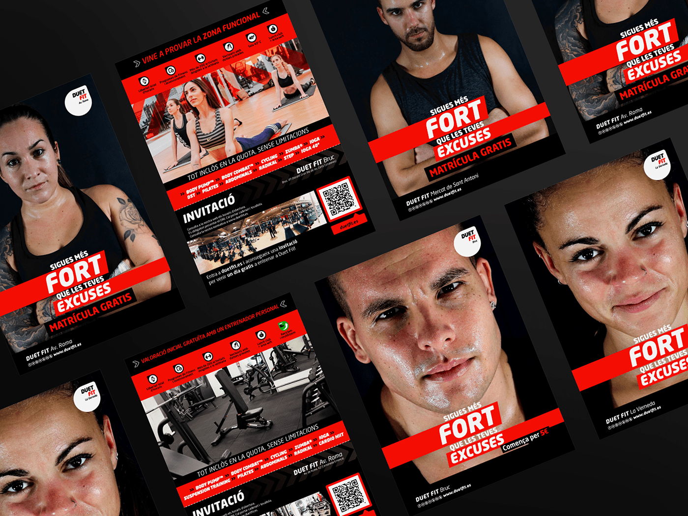 gym Campaña fitness marketing   Fotografia diseño gráfico