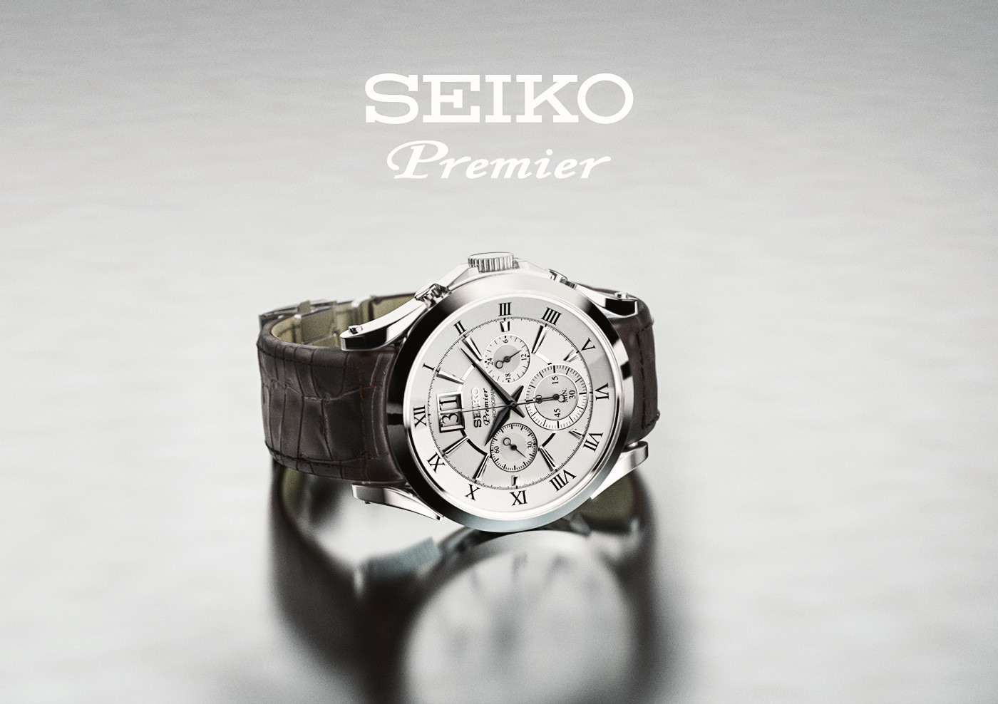 SEIKO premier watch CGI 3ds max Autodesk spc059p1 Martin Kamminga   model keyshot luxion Mudbox groningen