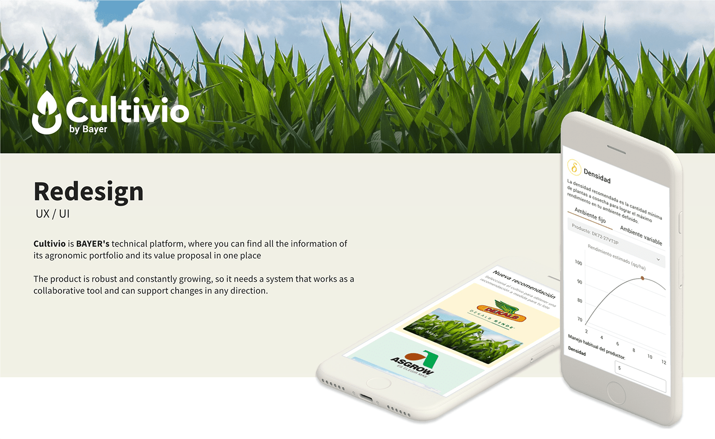 Bayer cultivio product design  UI ux UX UI web app