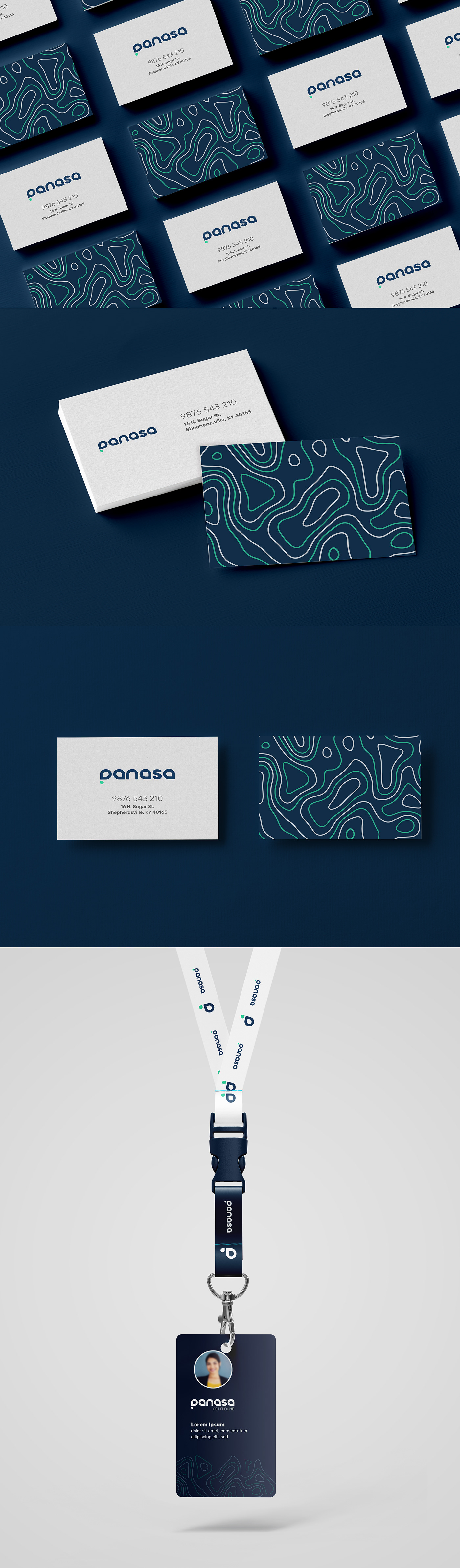 branding  creative design dynamic logo IT company branding logo Panasa UI