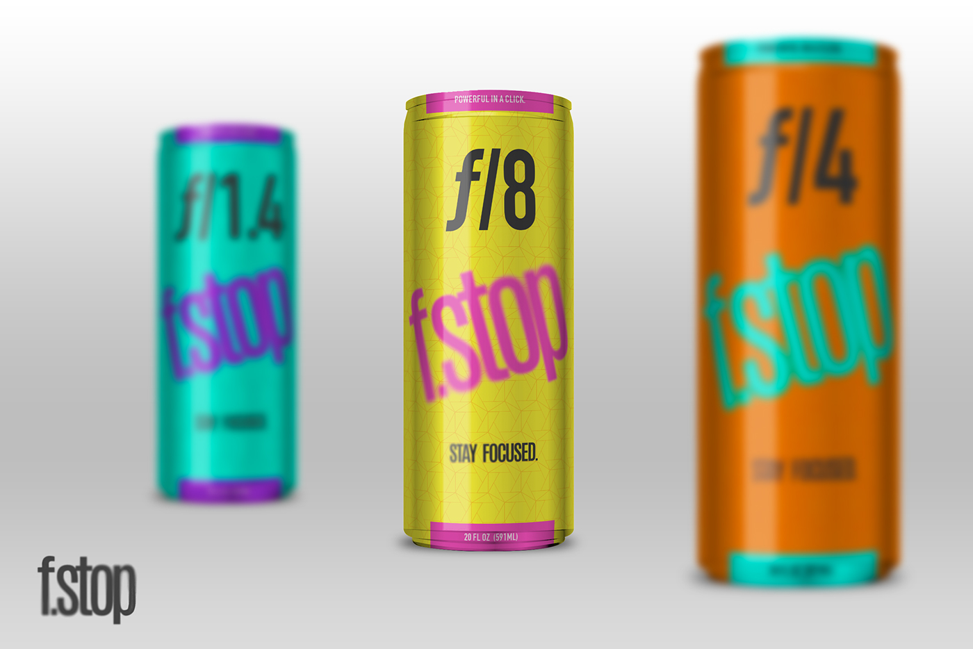 f.stop Photography  package design  graphic design  energy drink cup Mockup design free mockup  beer