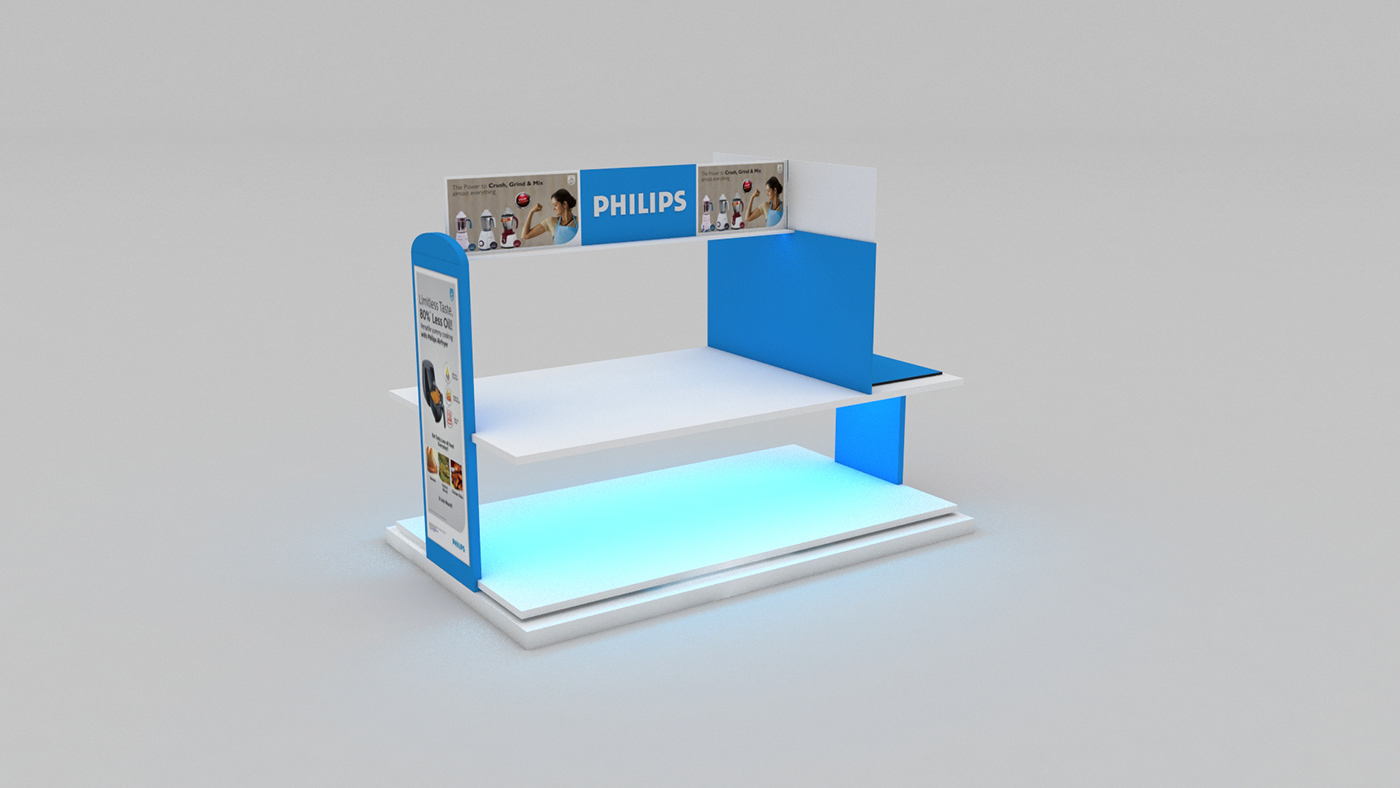 Philips Product Display Unit Kiosk branding  marketing   Advertising  visual identity