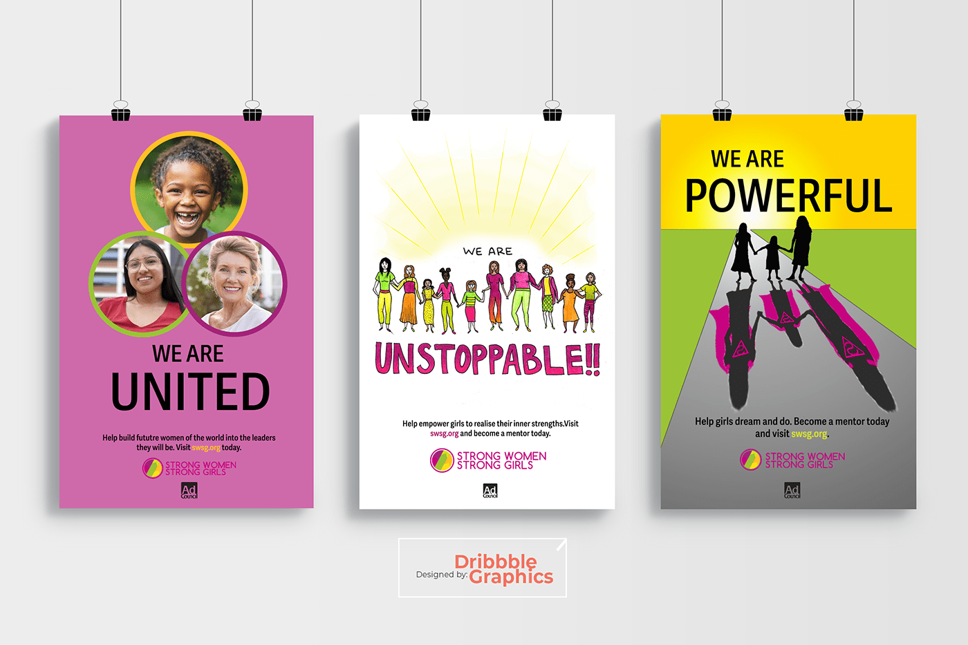 campaign empowerment females girls Powerful together united unstoppable women young women