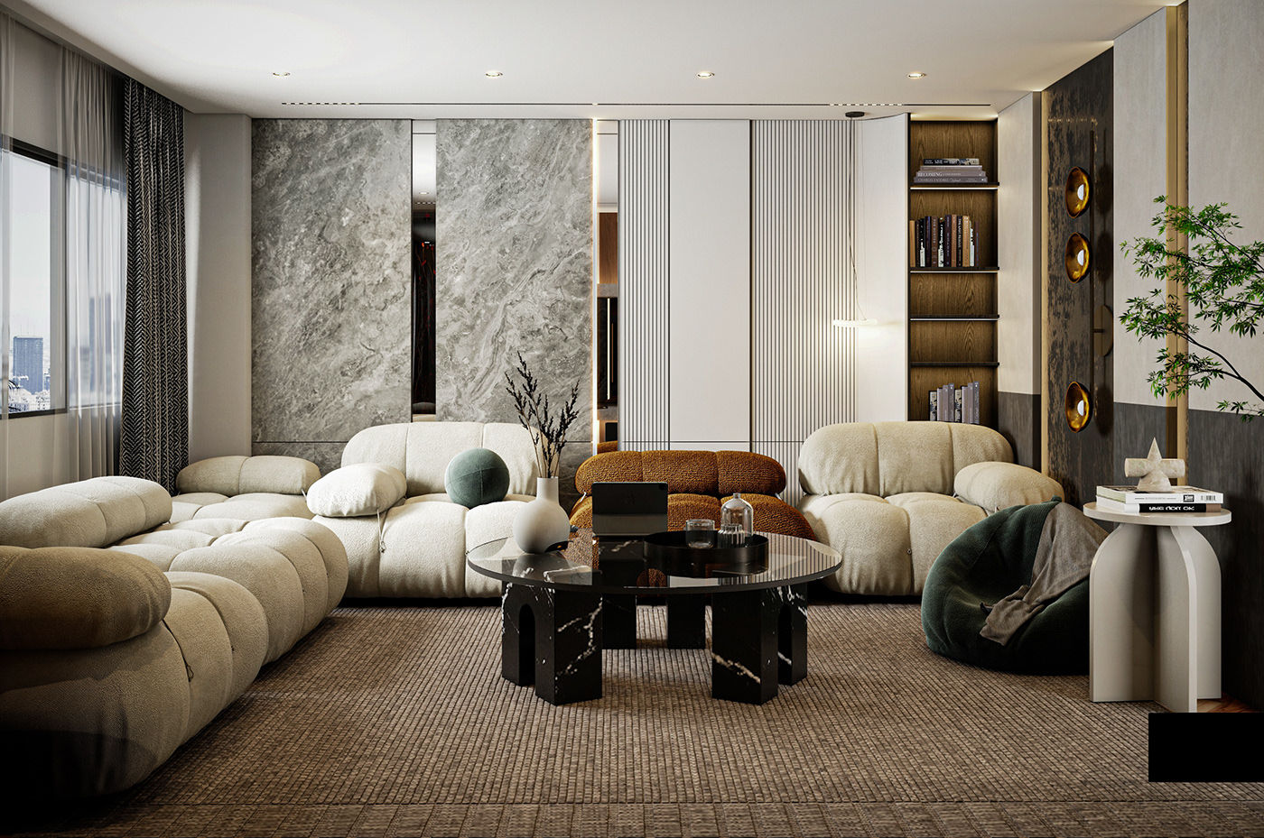 indoor sofa design Interior design Social media post Render 3ds max interior design  visualization modern