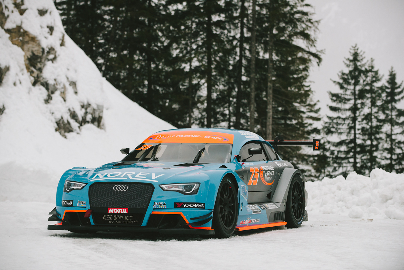 france portrait Racing Car car automotive   ice track professional driver Nikon snow supertourism