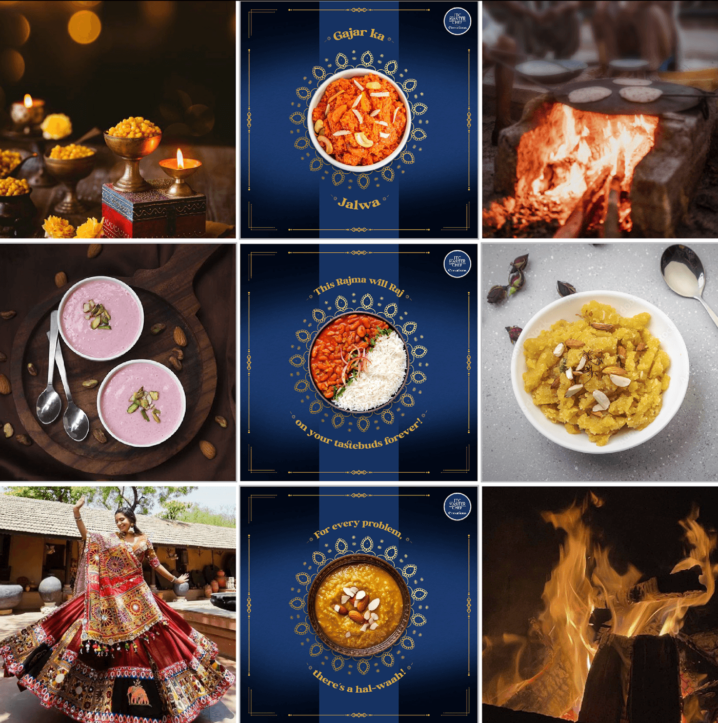 Indian cuisine Food  Social media post design marketing   Advertising 