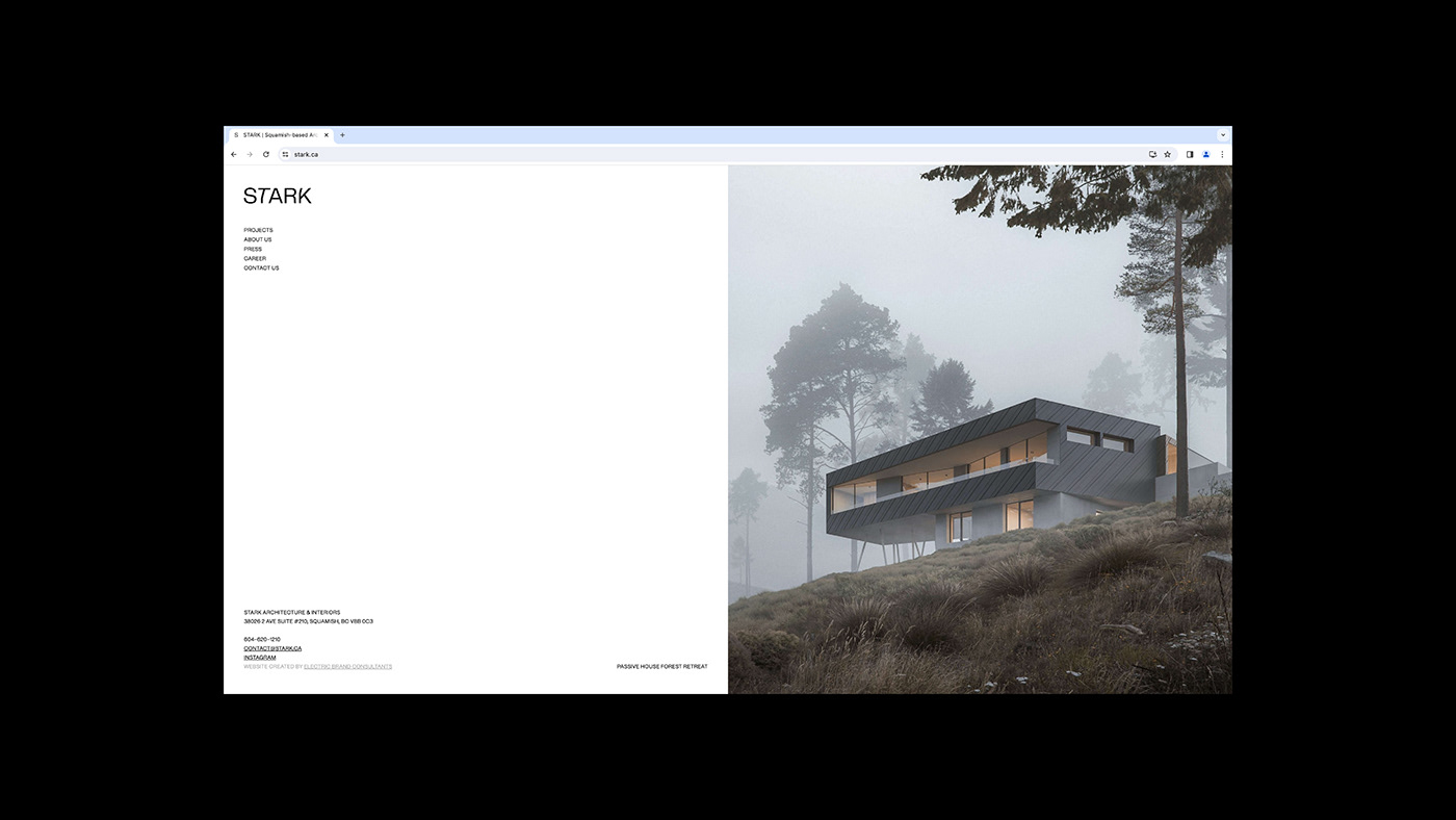 architecture branding  visual identity clean minimal Website Design linear