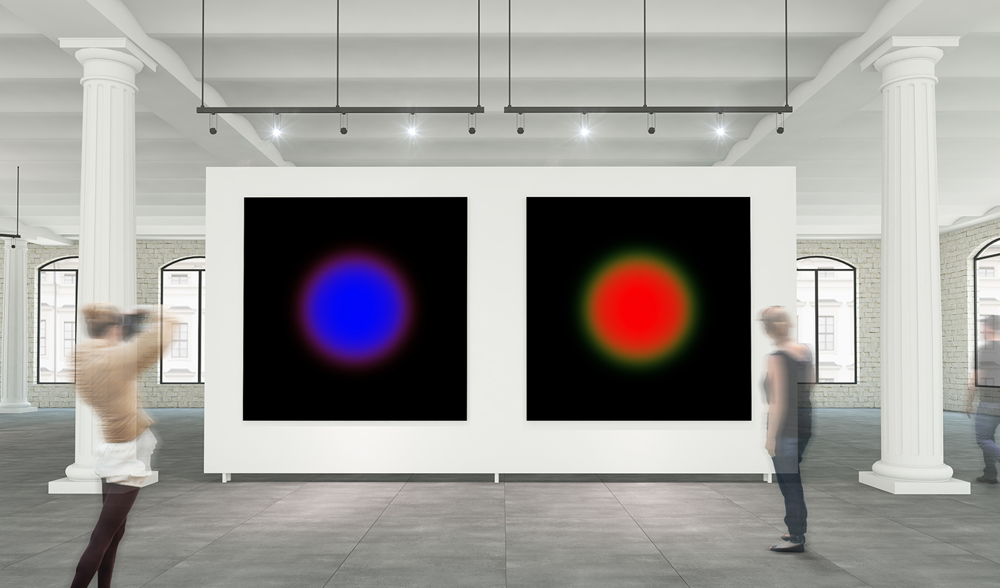 colors shape gradient artwork poter spectrum geometry
