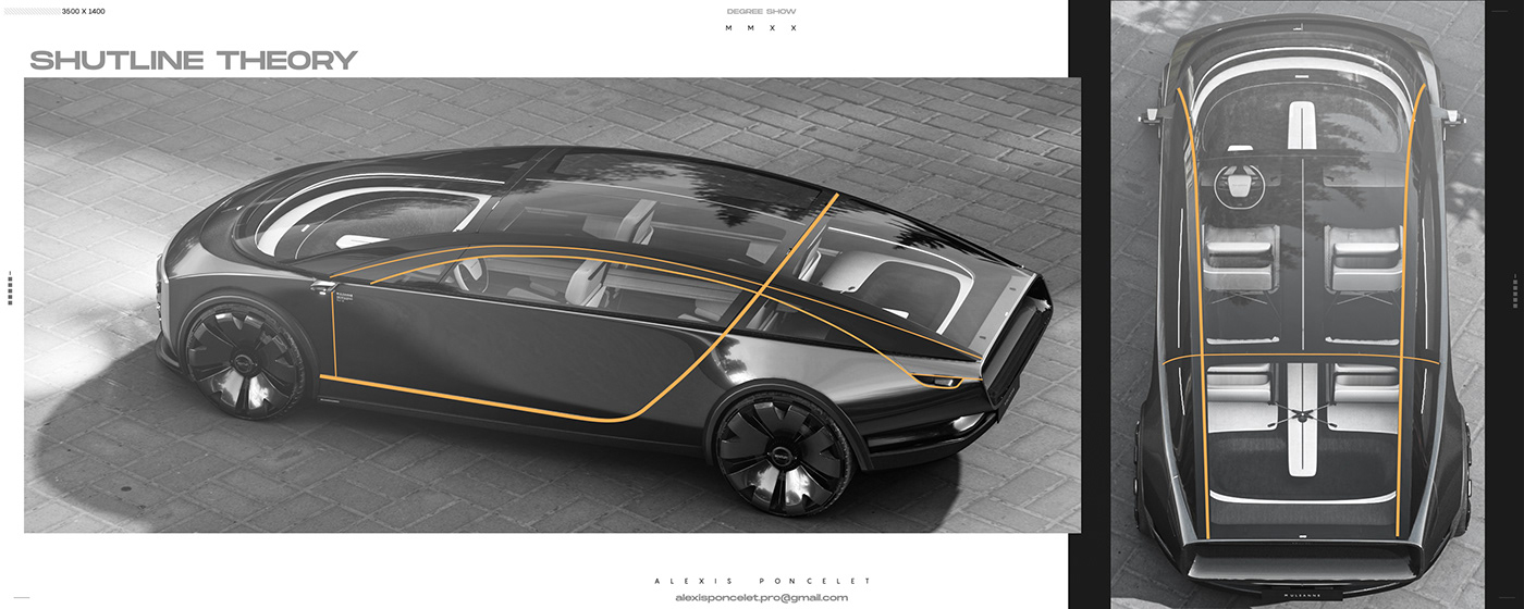 automotive   blender car design Master portfolio Render sketch thesis transportation