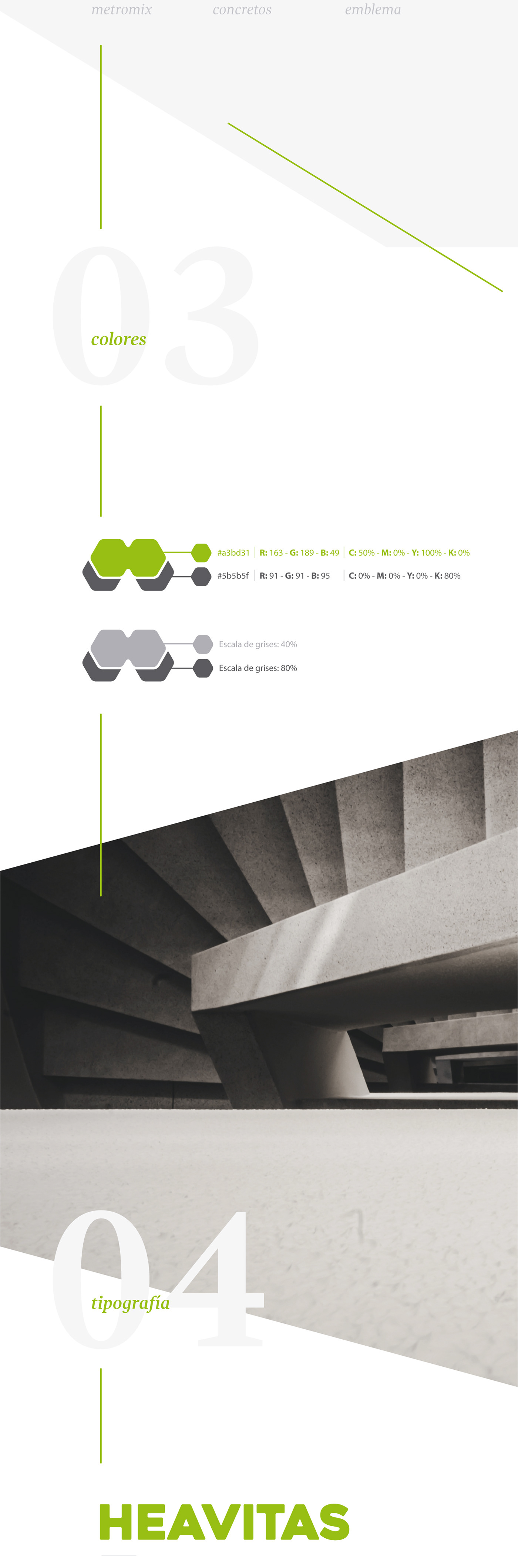 branding  metromix logo panama concrete CONCRETO concept marca