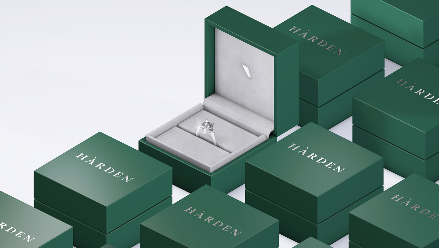 jewelry diamond  brand identity graphic design  visual identity
