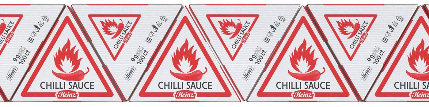 design heinz Hot ketchup logo package Packaging sauce Tomato