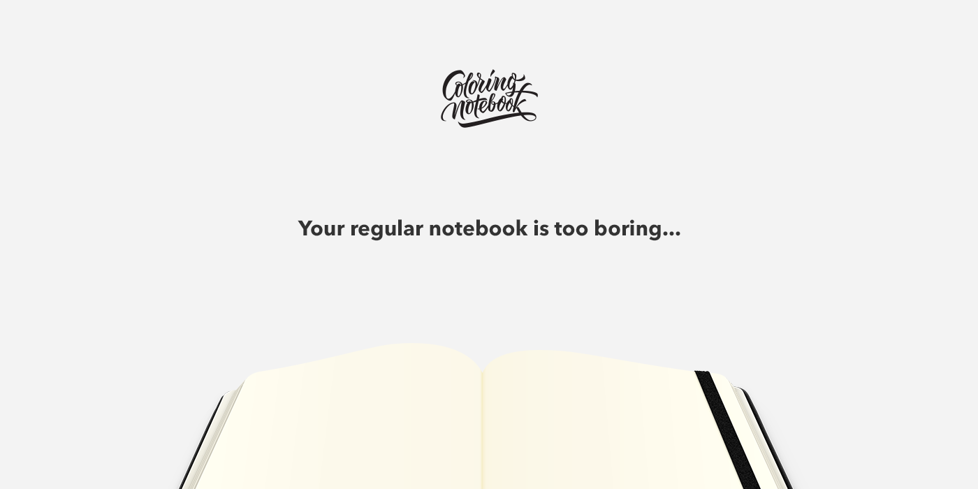 landing page Minimalism minimalist notebook Product Site Stationery