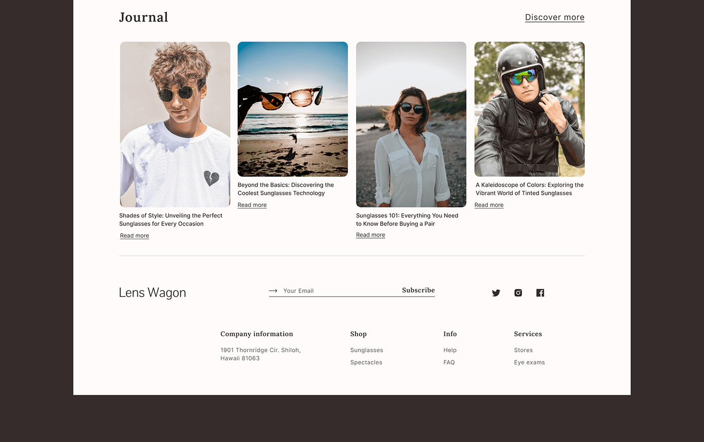 ux/ui Figma ui design landing page Website Design Webdesign Responsive eyewear eyes Responsive Design