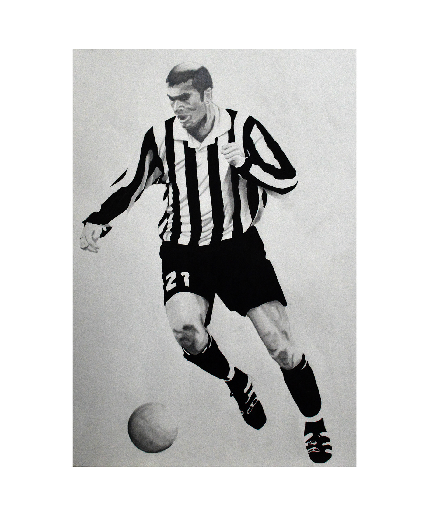 football Italy Sportsillustration Drawing  artwork Illustrator sakura pigma micron ink graphite FABER CASTELL