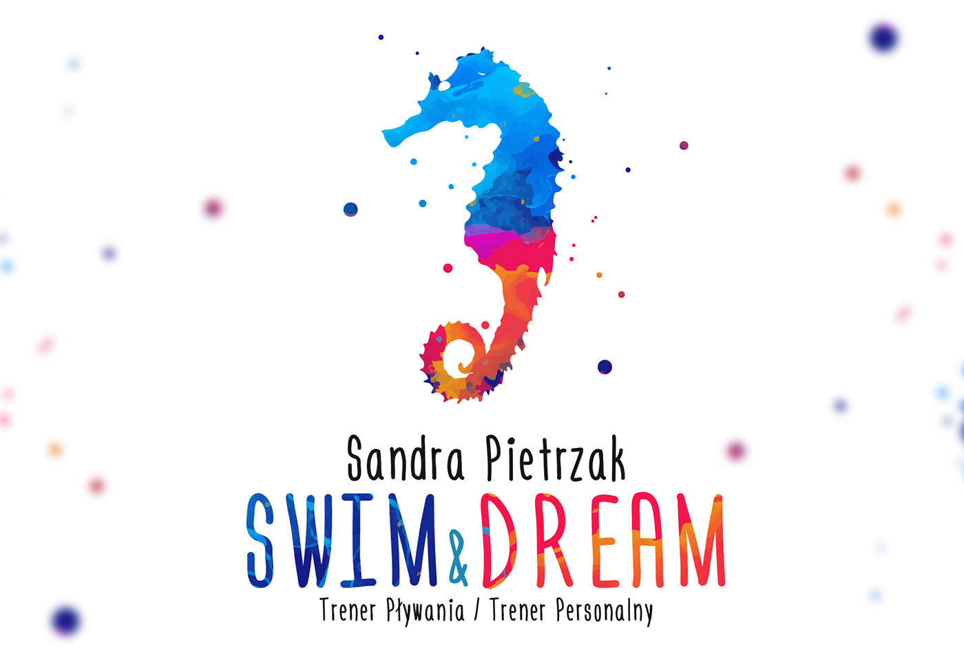 swim dream logo water color