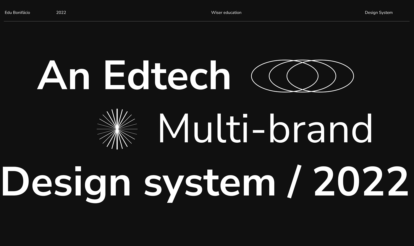 design system edtech multi-brand tecnology ux/ui