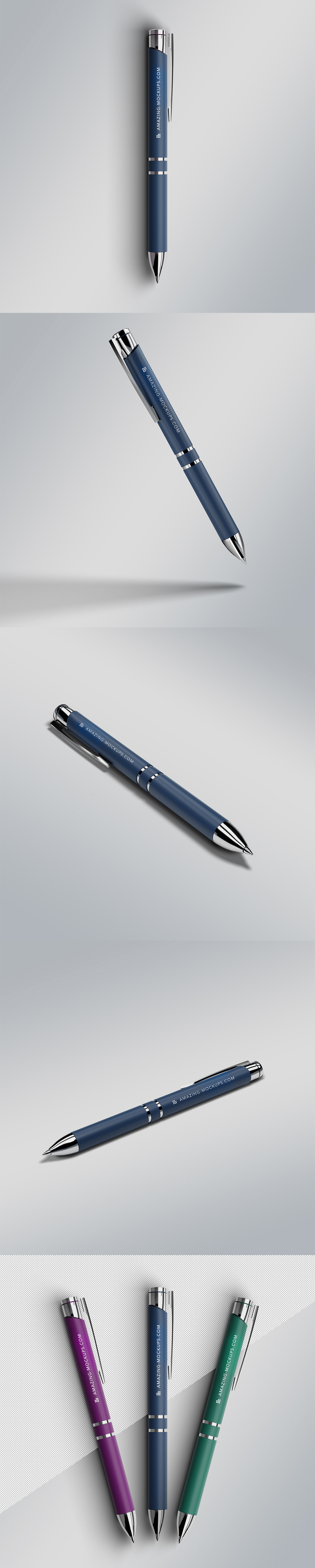 Free Ballpoint Pen Mockup Set is a professional and luxurious pen mockup.