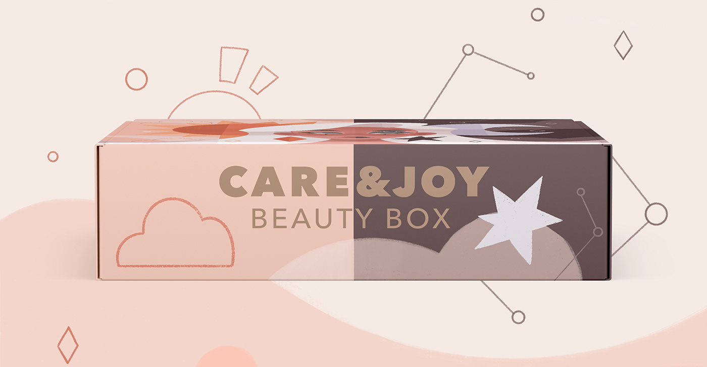 beauty box branding  Character design  cosmetics Packaging selfcare skincare stickers Mascot