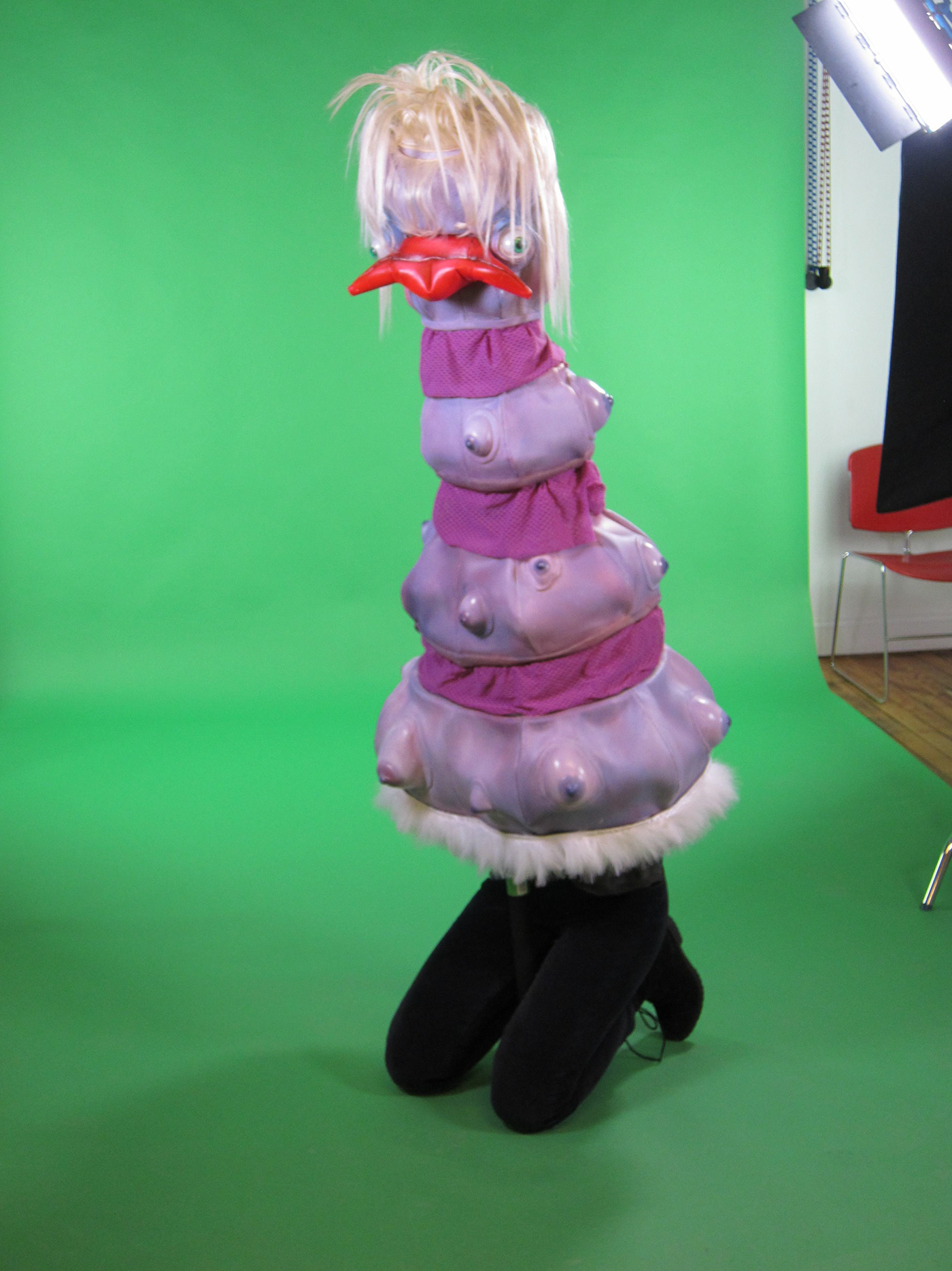 creature Creature Design Performance big nazo risd chicken costume funny DANCE   purple